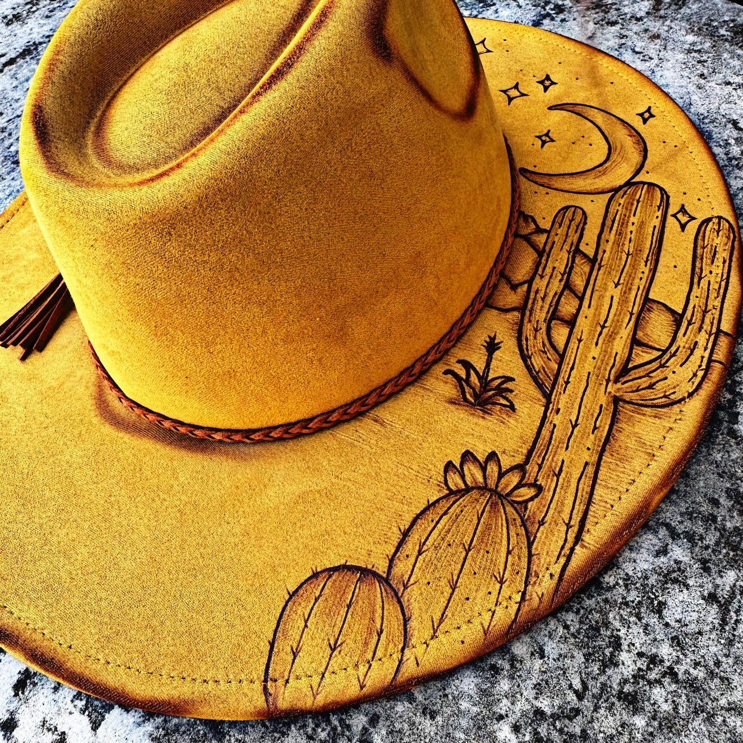 Desert Drifter | A Hand Burned Western Style Hat
